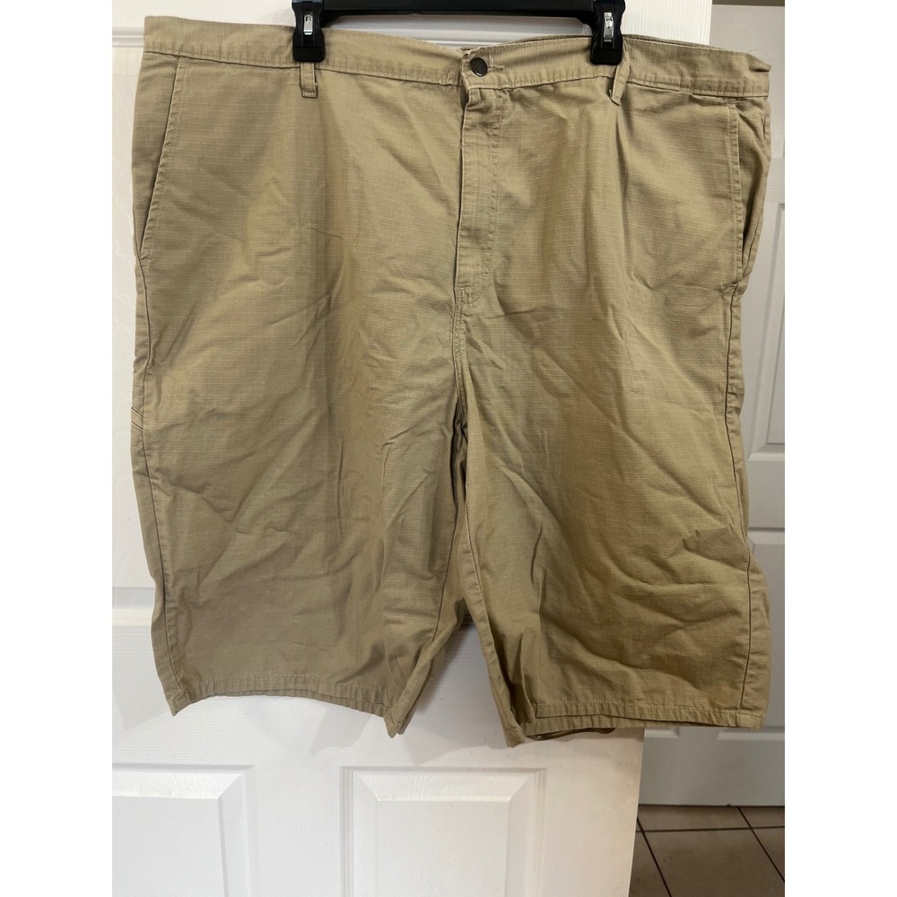 DICKIES Mens Tan Ripstop Cargo Shorts Khaki Cotton Utility W514084 Size 44